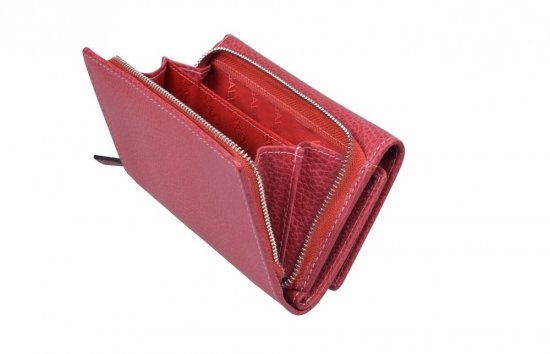 Dámská kožená peněženka SG-27074 carmine