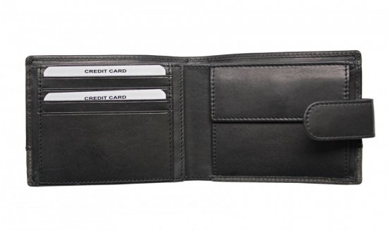 Pánská kožená peněženka 2951320005LZ černo šedá 2