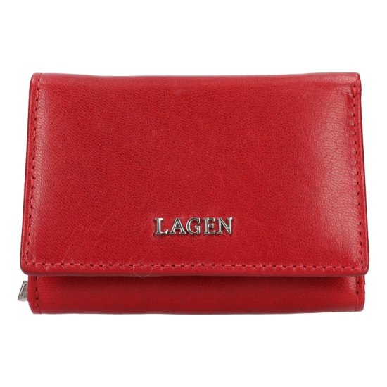 Dámska kožená peňaženka LG-22152 červená - predná strana Dámska kožená peňaženka LG-22152 červená - predná strana