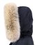 Kožešinový lem na kapuci - límec liška snowtop černo - béžová L 18/35 (65 cm) 2
