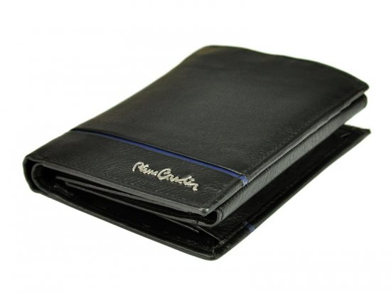 Pánská kožená peněženka Pierre Cardin SAHARA TILAK15 2326 černá + modrá 8