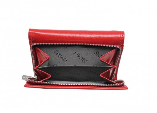 Dámská kožená peněženka SG-2100 B červeno černá