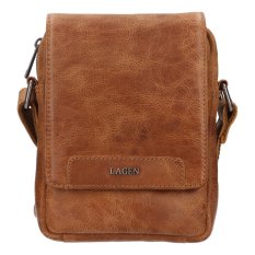 Pánska kožená taška cez rameno LG-25012 camel