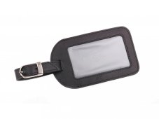Kožená visačka na zavazadlo SG-220 černá 1