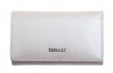 Dámská kožená peněženka SG-27074 stříbrná