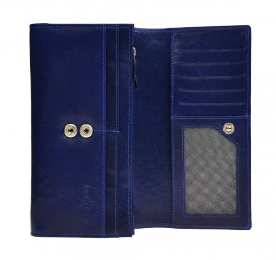Dámska kožená peňaženka SG-228 modrá 2 - vnútorné vybavenie 02