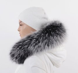 Kožešinový lem na kapuci - límec mývalovec M 36/86 (75 cm)