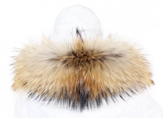Fur trim on the hood - collared raccoon M 42/23 (70 cm) 1