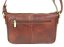 Dámska kožená taška cez rameno MIRIAM hnedá - zadná strana