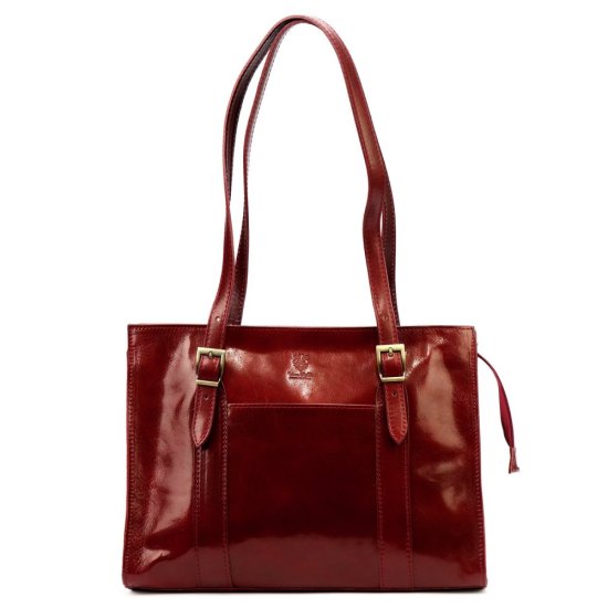 Dámská kožená kabelka Glorie bordo 2