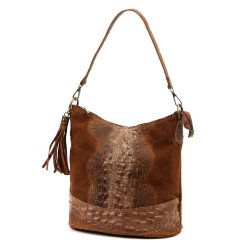 Dámska kožená kabelka Linda camel - predná strana Dámska kožená kabelka Linda camel - predná strana