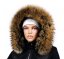 Kožešinový lem na kapuci - límec mývalovec snowtop M 35/71 (75 cm) 1
