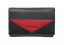 Dámska kožená peňaženka SG-27020 čierno červená