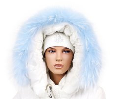 Kožešinový lem na kapuci - límec mývalovec snowtop M 38/20 (70 cm) 1