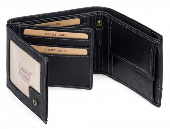 Pánská kožená peněženka V-276/T černá 2