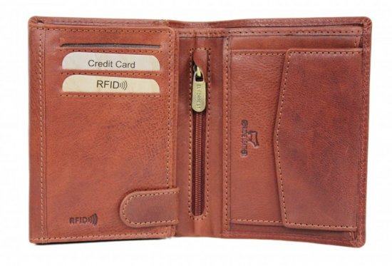 Pánská kožená peněženka El Forrest 2859-29 RFID hnědá