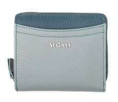 Dámska kožená peňaženka SG-27544B Sage/Peacock Blue