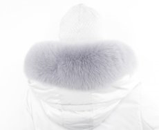 Kožušinový lem na kapucňu - líška zafír  L 14/28 (54 cm) 1