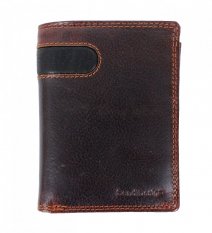Pánska kožená peňaženka D-2306 RFID hnedá