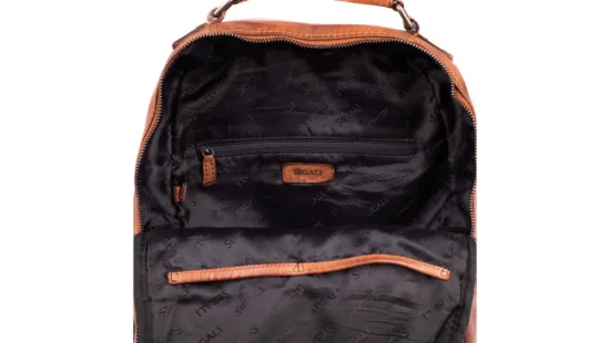 Kožený batoh UNISEX 229411 koňak - vnitřní vybavení