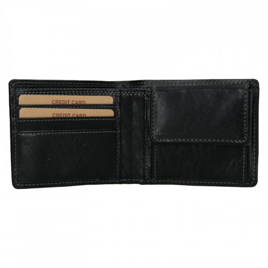 Pánská kožená peněženka W-28120/T černá 3