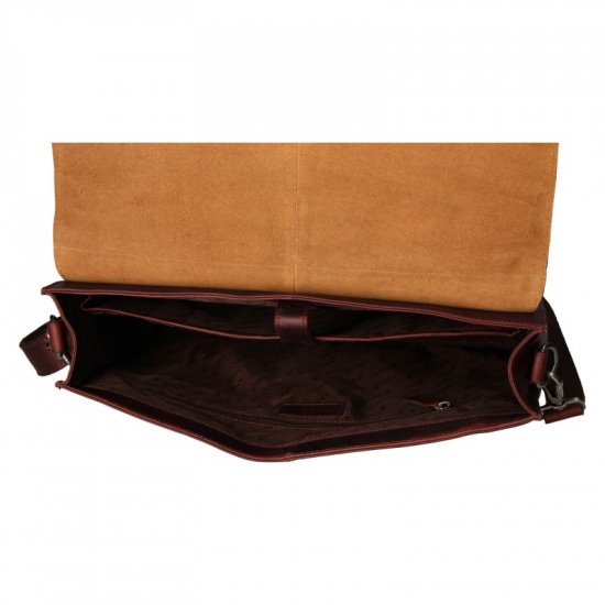 Pánska kožená taška na notebook Blc-221/1724 hnedá