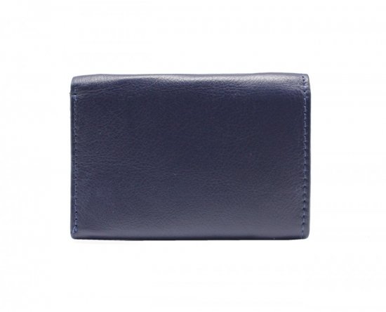 Dámska malá kožená peňaženka SG-21756 modrá 3