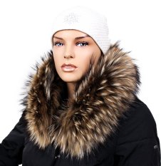 Kožešinový lem na kapuci - límec mývalovec bežový M 01/46 (70 cm) Kožešinový lem na kapuci - límec mývalovec bežový M 01/46 (70 cm)