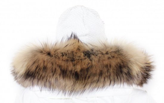 Kožešinový lem na kapuci - límec mývalovec snowtop M 35/40 (56 cm)