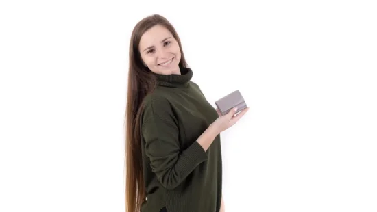 Dámská kožená peněženka SG-21756 šedá 6