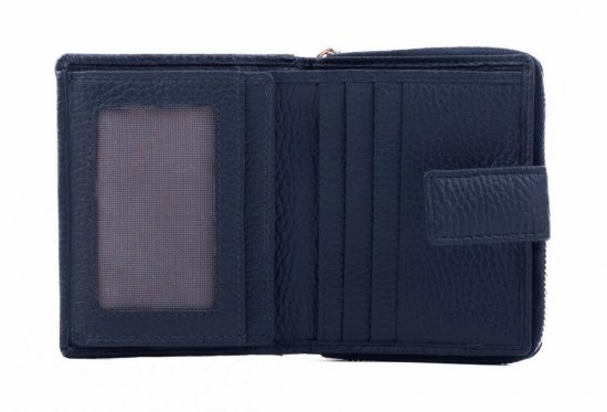 Dámska kožená peňaženka SG-27618 modrá 3