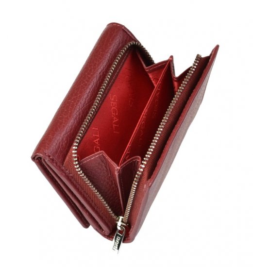 Dámska kožená peňaženka SG-27106 B Bordó 4