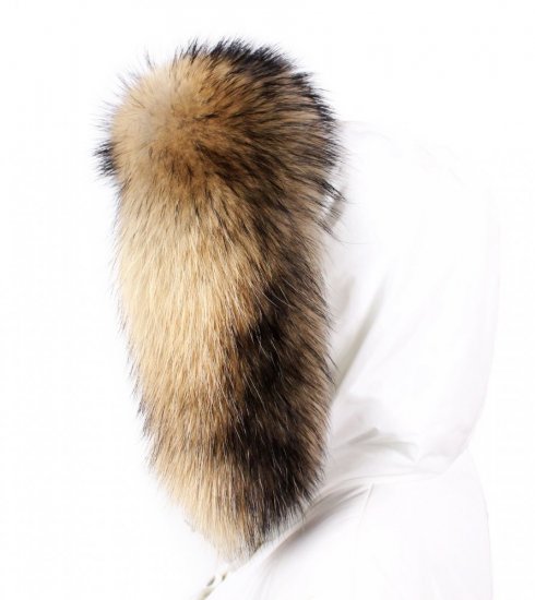 Fur trim on the hood - raccoon collar M 44/53 (63 cm) 2