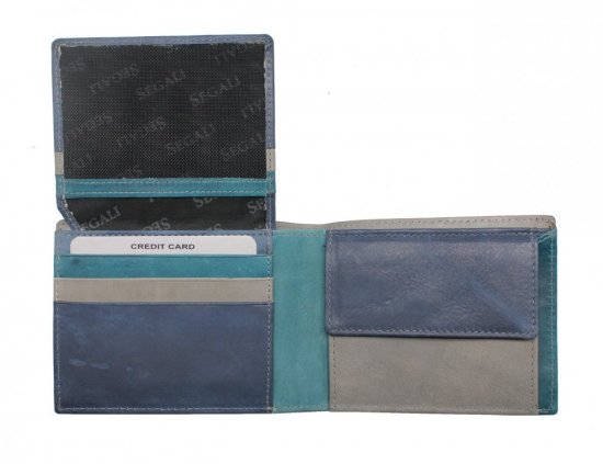 Pánská kožená peněženka 2730115020 modrá 3