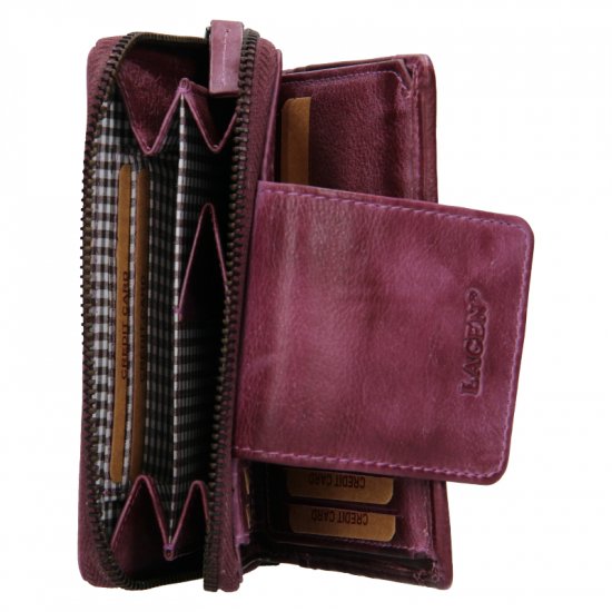 Dámska kožená peňaženka 2931/D fialová 3