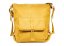Dámská kožená kabelka - batůžek Ela žlutá