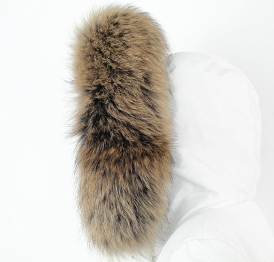 Kožešinový lem na kapuci - límec mývalovec  M 35/24 (70 cm) 1