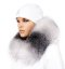 Kožešinový lem na kapuci - límec liška bluefrost white LB 21/2 (67 cm)