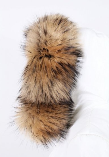 Exkluzívny kožušinový lem na kapucni - golier medvedíkovec  snowtop MX 35/5 (70 cm)