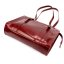 Dámská kožená kabelka Glorie bordo - spodní část
