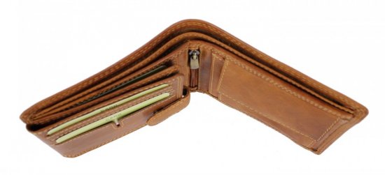 Pánská kožená peněženka 2104W Eagle koňak 5