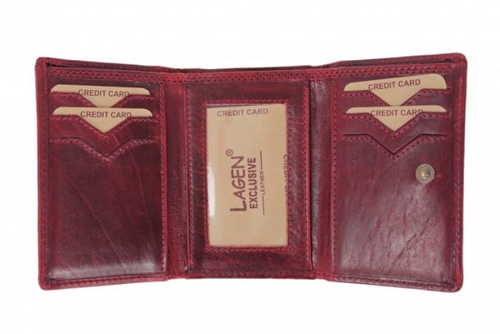 Dámská kožená peněženka LM-22521/T vínově červená 5