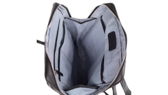 Kožený batoh UNISEX 2106 čierny