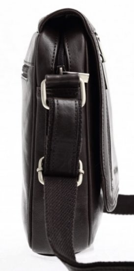 Pánska kožená taška cez rameno RAMBO čierna