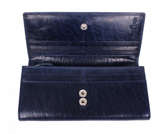 Dámska kožená peňaženka SG-27120 modrá 2