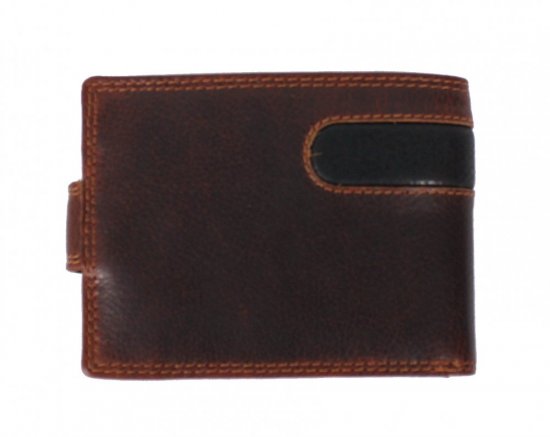 Pánská kožená peněženka D-B201 RFID hnědá 1