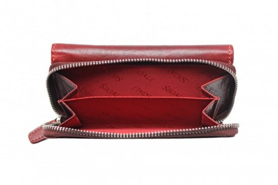 Dámská kožená peněženka SG-21770 červená