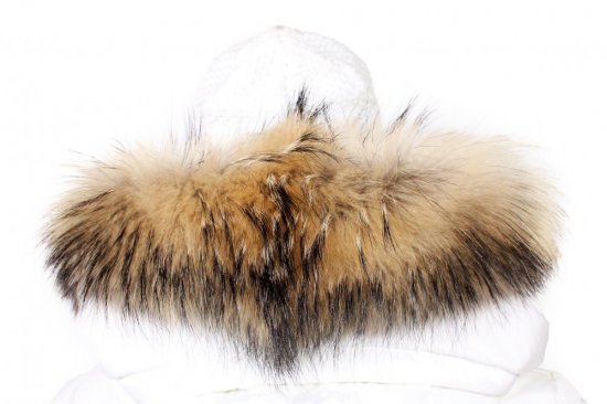 Fur trim on the hood - raccoon collar M 44/31 (64 cm) 2
