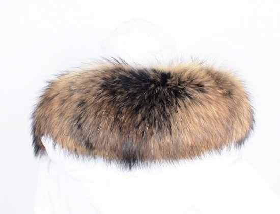 Exkluzivní kožešinový lem na kapuci - límec mývalovec snowtop MX 35/2 (70 cm) 2