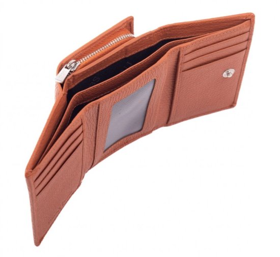Dámská kožená peněženka SG-27106 B Oranžová 4